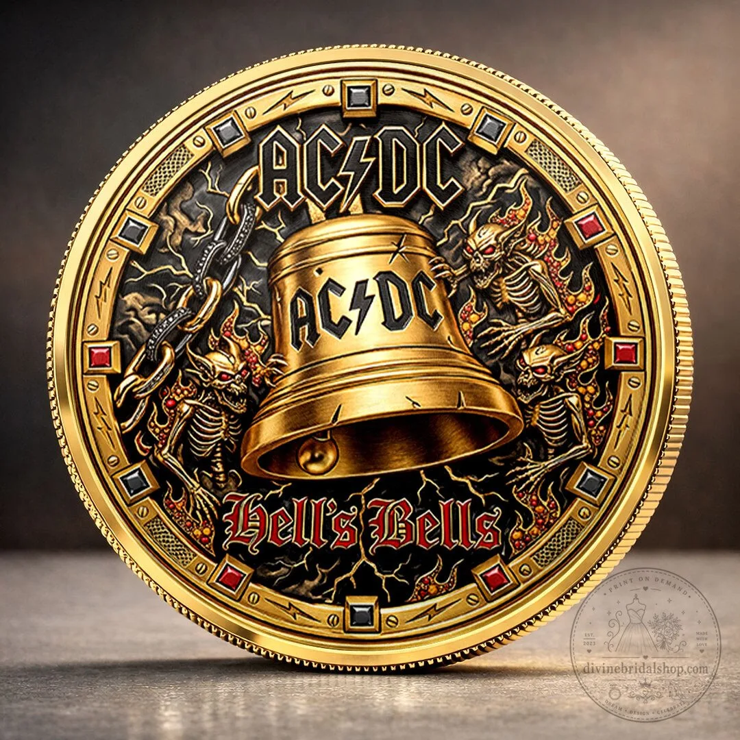 ACDC Hell's Bells Commemorative Gold Coin Collectible