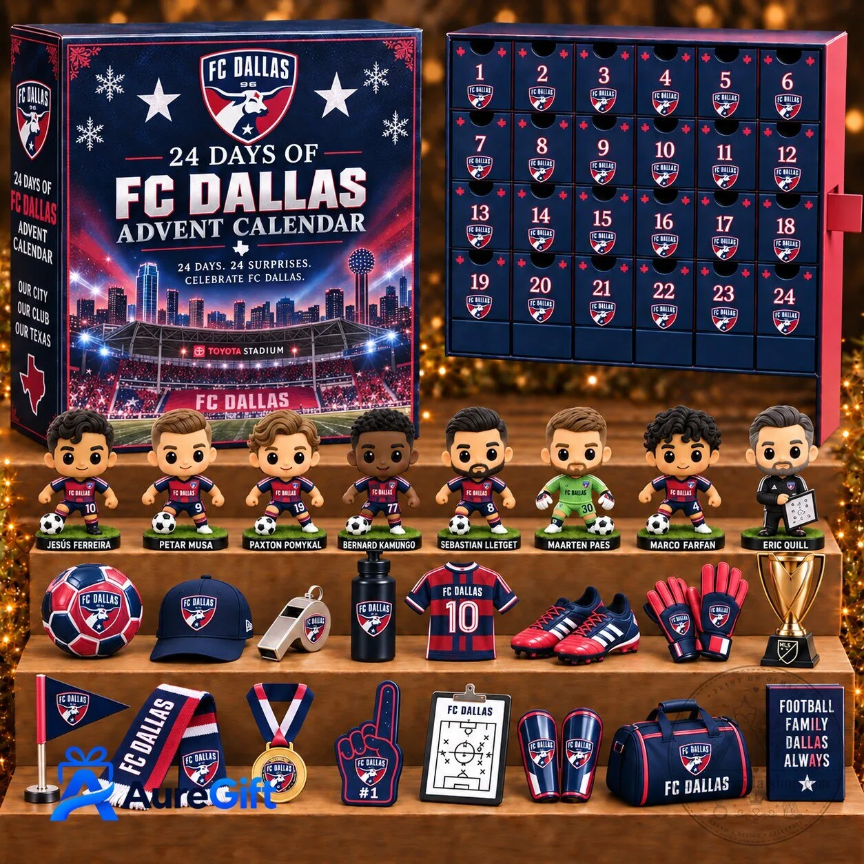 FC Dallas Major League Soccer 24 Days of Advent Calendar Blind Box with Mini Figurines