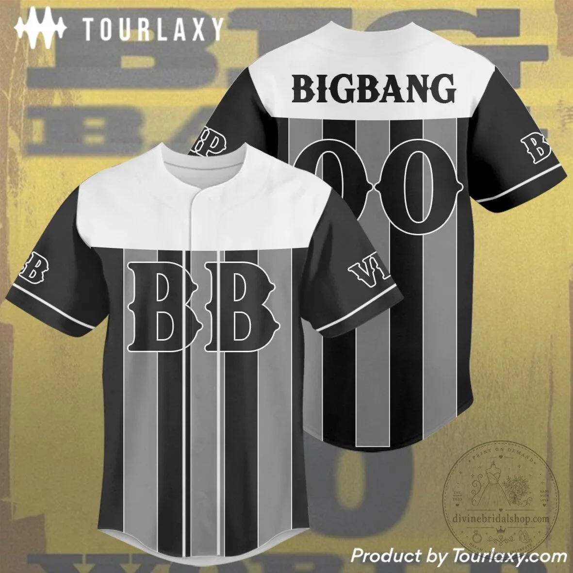 Big Bang World Tour 2026 Baseball Jersey 1 Big Bang World Tour 2026 Baseball Jersey
