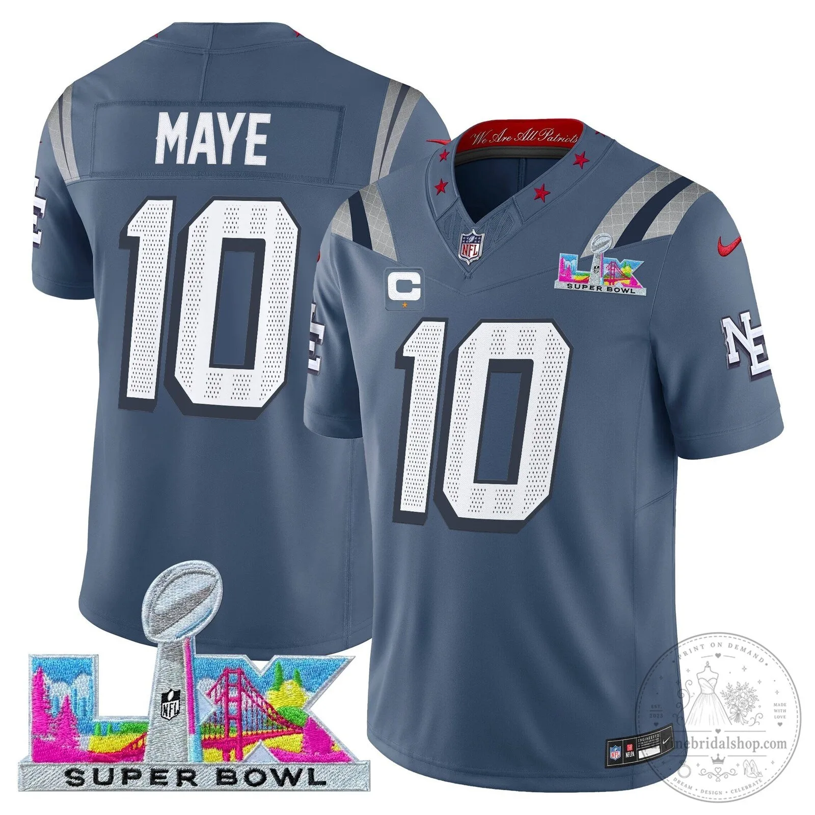 New England Patriots Super Bowl LX Vapor Limited Jersey
