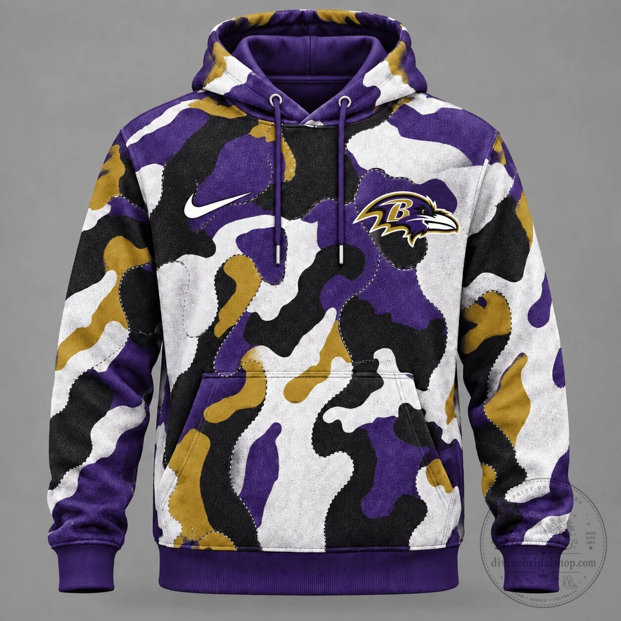 Baltimore Ravens Camouflage Performance Hoodie for Men and Women