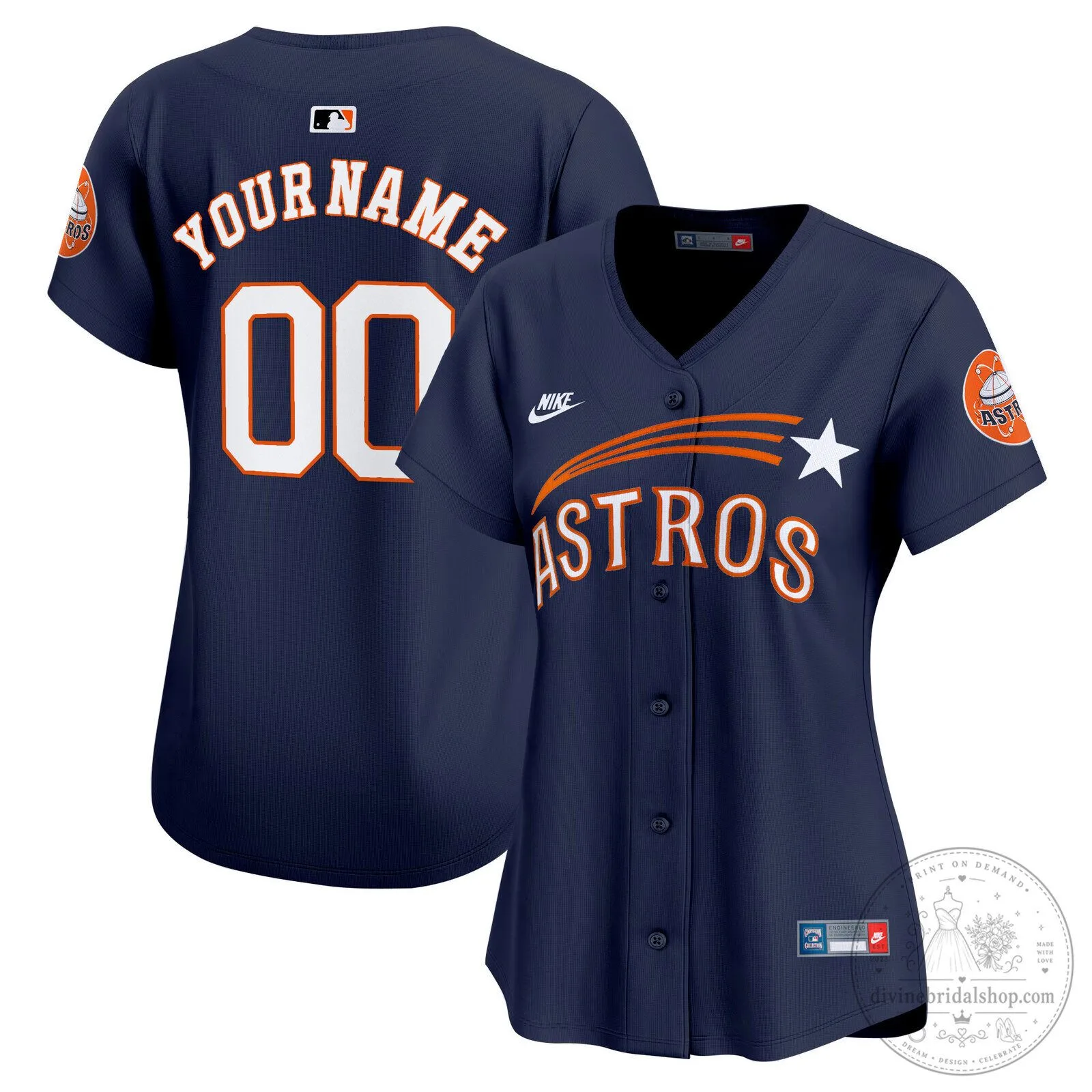 Houston Astros Cream Throwback Cooperstown Custom Baseball Jersey 7 Houston Astros Cream Throwback Cooperstown Custom Baseball Jersey