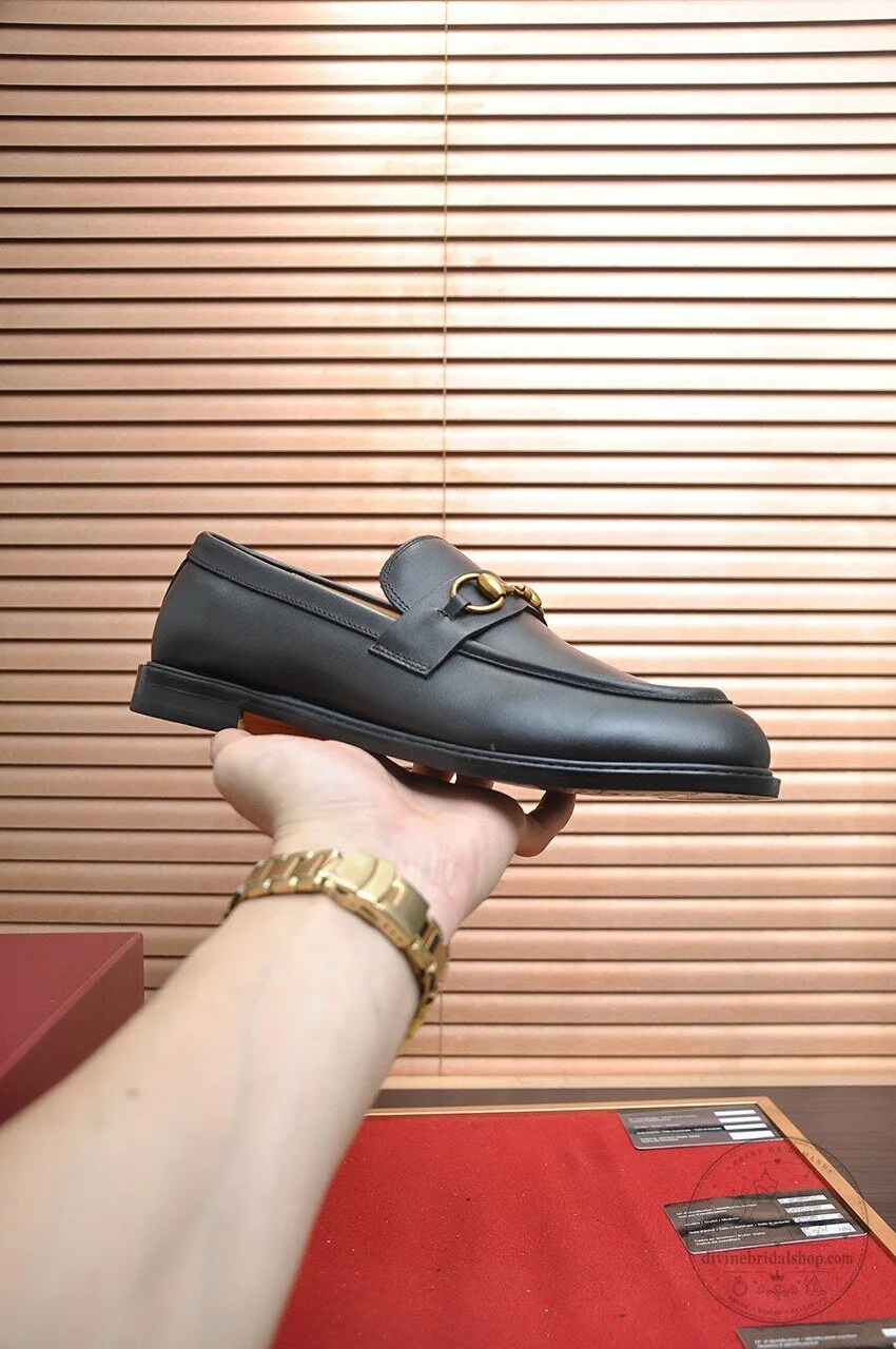 Men's Leather Horsebit Loafers in Black by Gucci 5 men s leather horsebit loafers in black by gucci gallery 1
