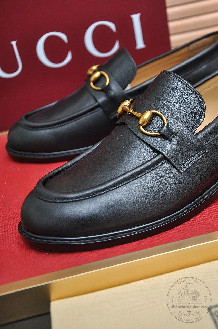 Men's Leather Horsebit Loafers in Black by Gucci 6 men s leather horsebit loafers in black by gucci gallery 2