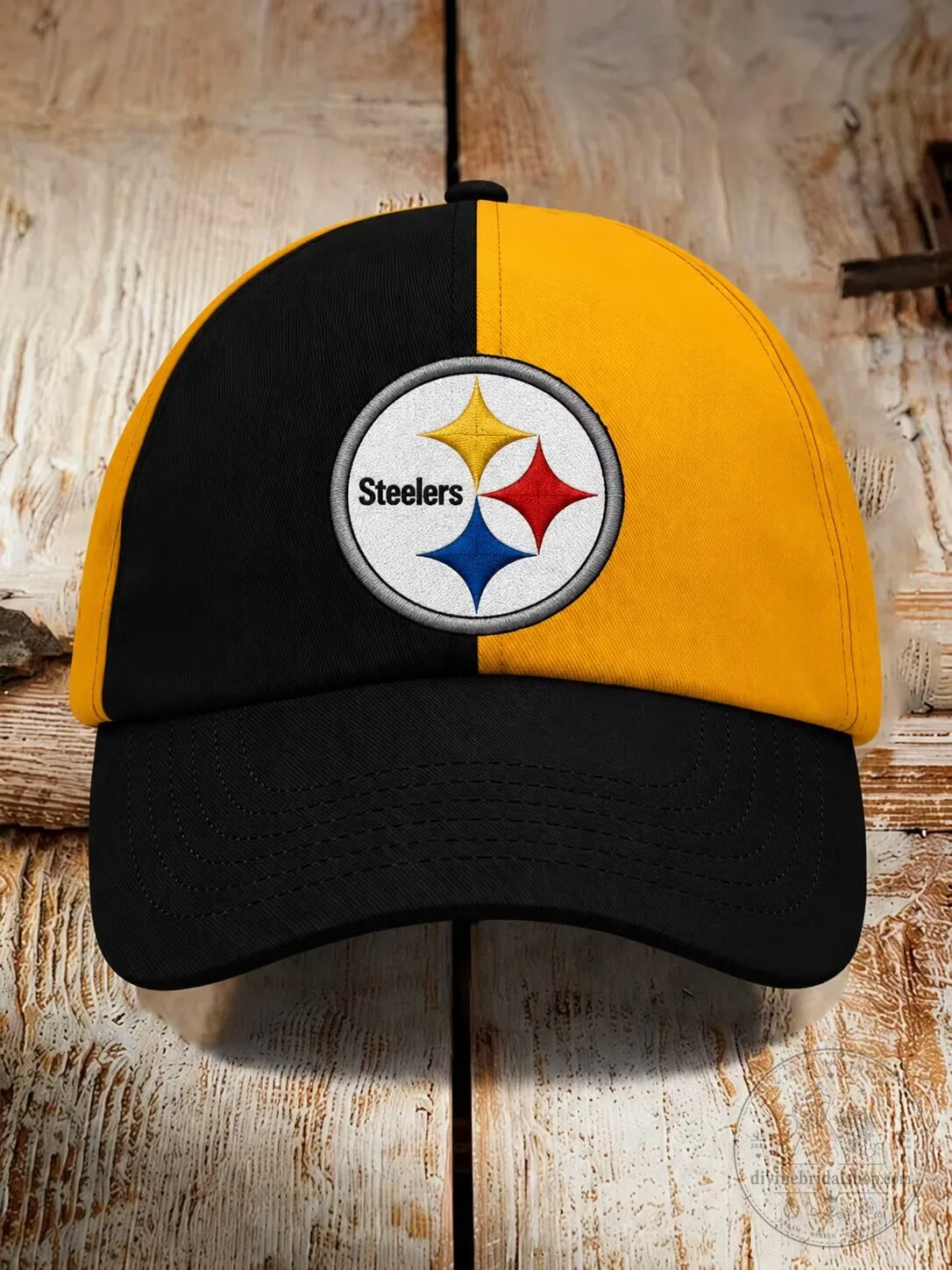 Pittsburgh Steelers Black and Gold Football Team Logo Cap Hat