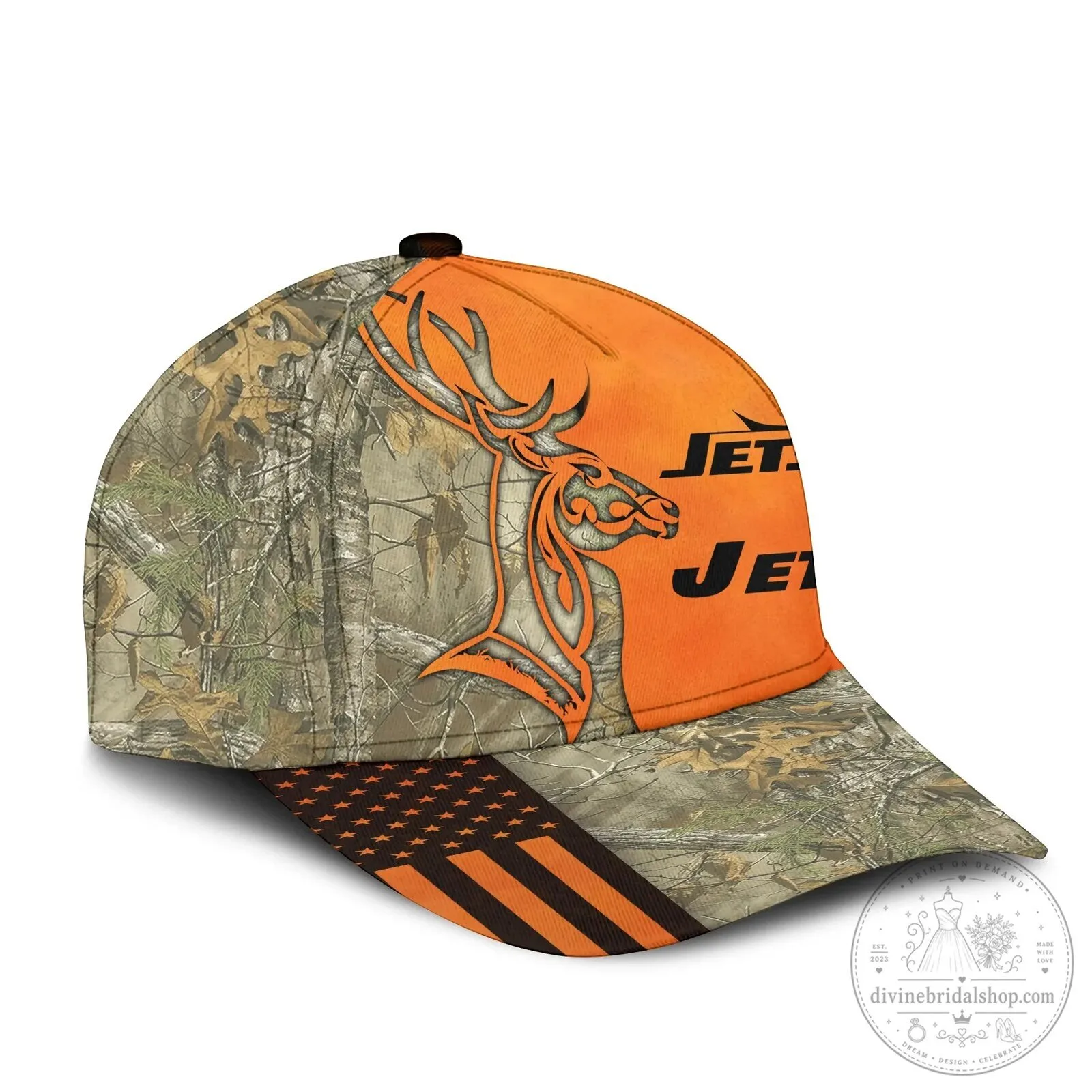 New York Jets Hunting Camouflage Deer Antler Orange Baseball Cap Hat 9 New York Jets Hunting Camouflage Deer Antler Orange Baseball Cap Hat