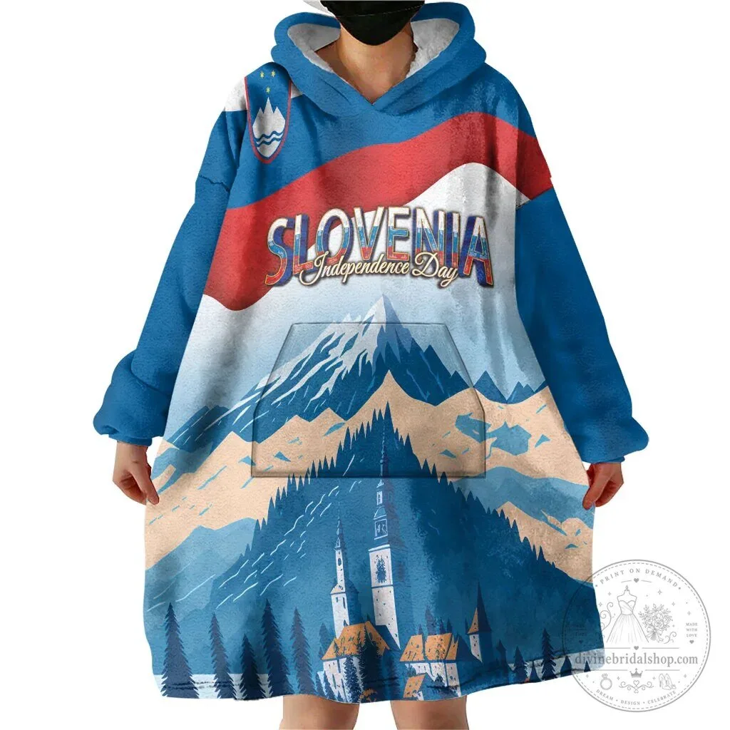 Slovenia Independence Day Wearable Blanket Hoodie 5 Slovenia Independence Day Wearable Blanket Hoodie