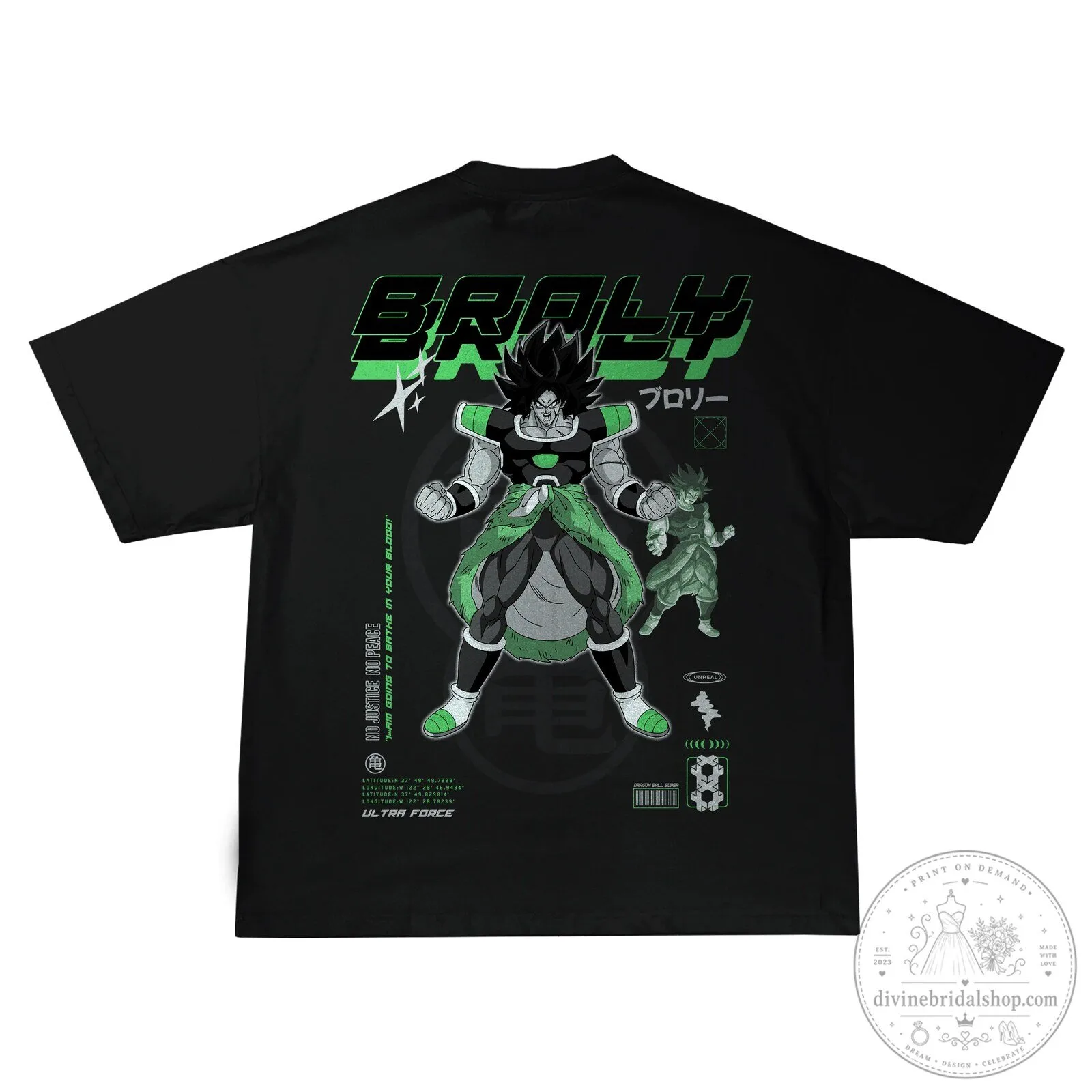 Dragon Ball Super Broly Legendary Super Saiyan Anime Black T-Shirt