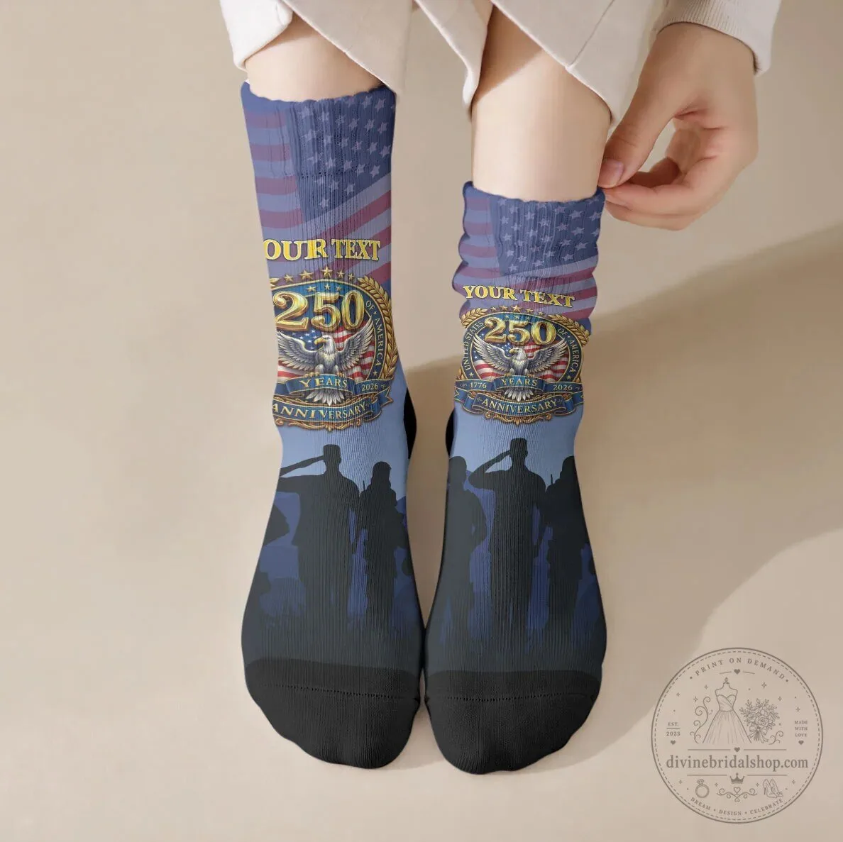 Haiti Grenadiers Alaso Nou Retounen Anko Duffle Bag 3 American 250th Anniversary Patriotic Eagle Personalized Crew Socks