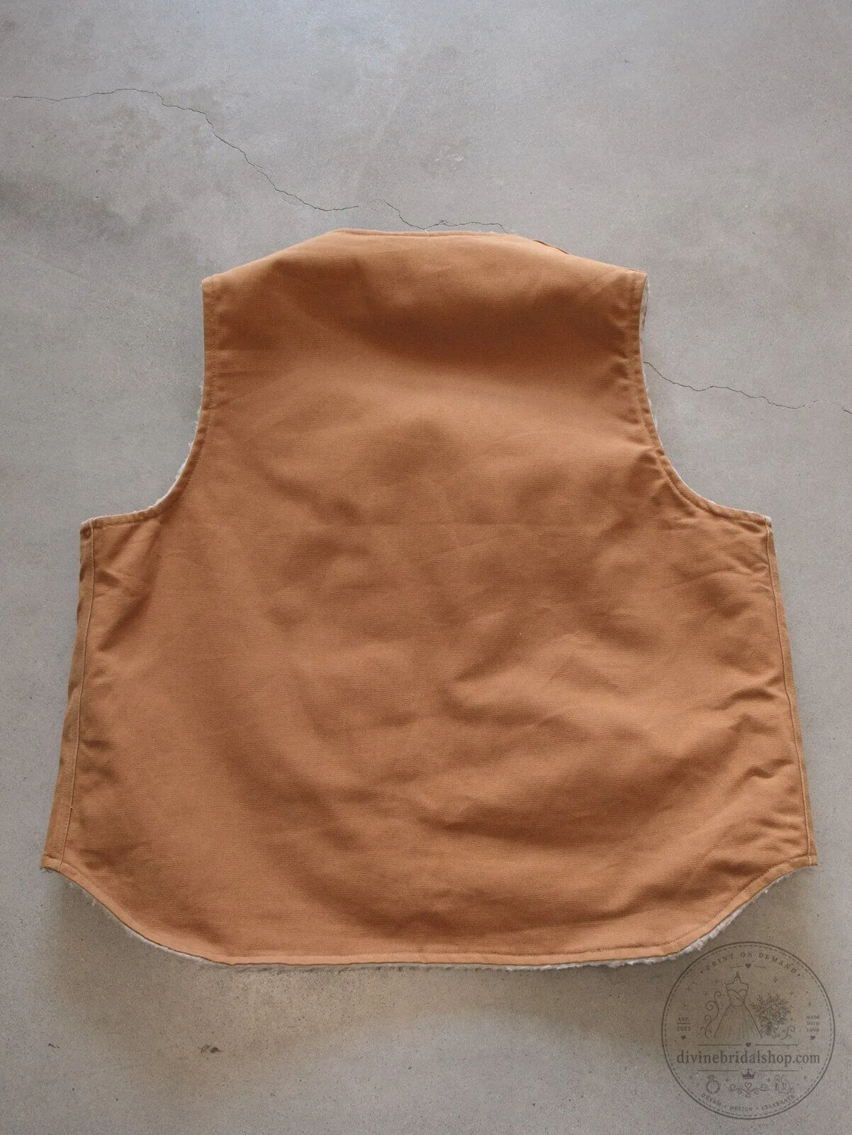 Vintage Brown Carhartt Sherpa-Lined Vest 4 Vintage Brown Carhartt Sherpa-Lined Vest