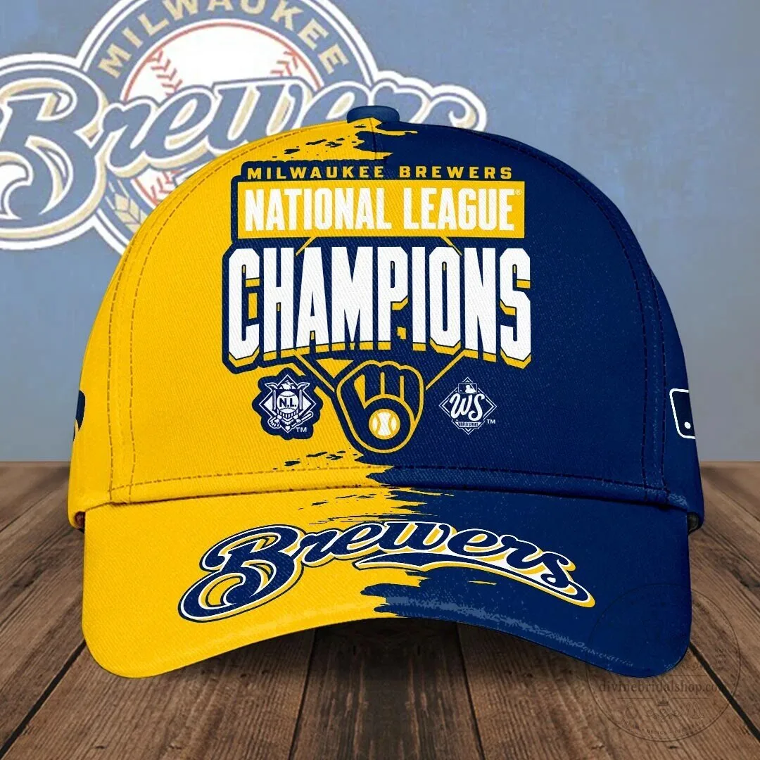 Milwaukee Brewers National League Champions Baseball Cap Hat