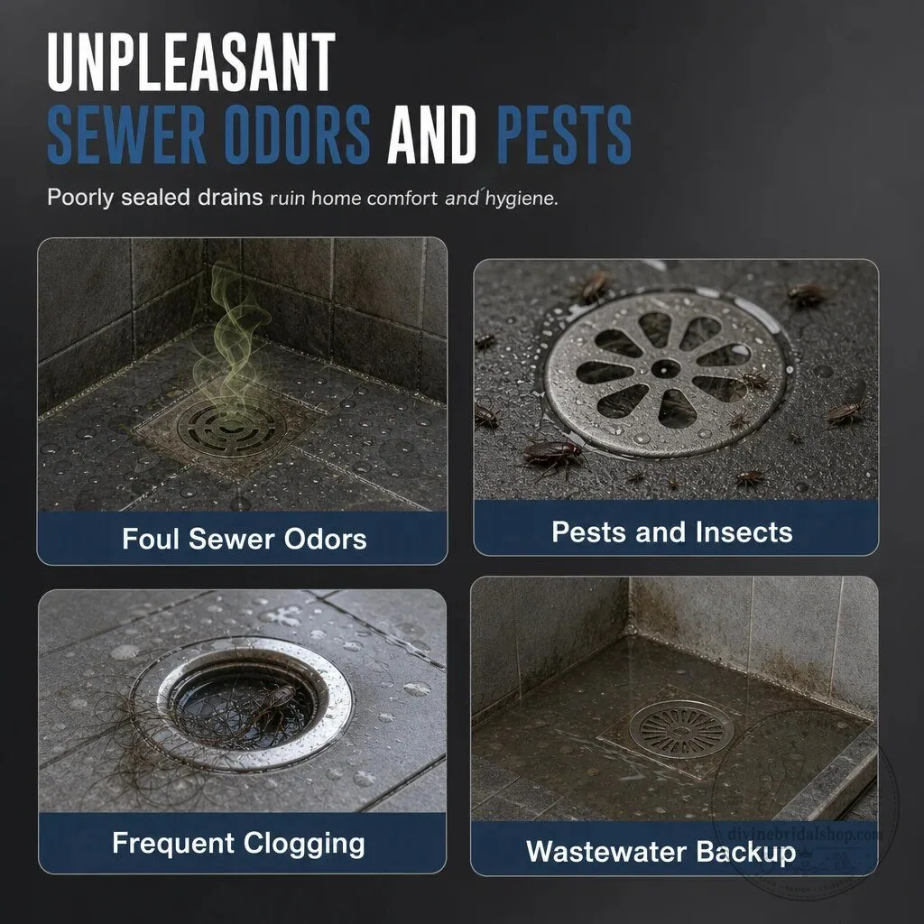 Odorless Stainless Steel Floor Drain with Anti-Odor Core and Rapid Drainage 23 Odorless Stainless Steel Floor Drain with Anti-Odor Core and Rapid Drainage