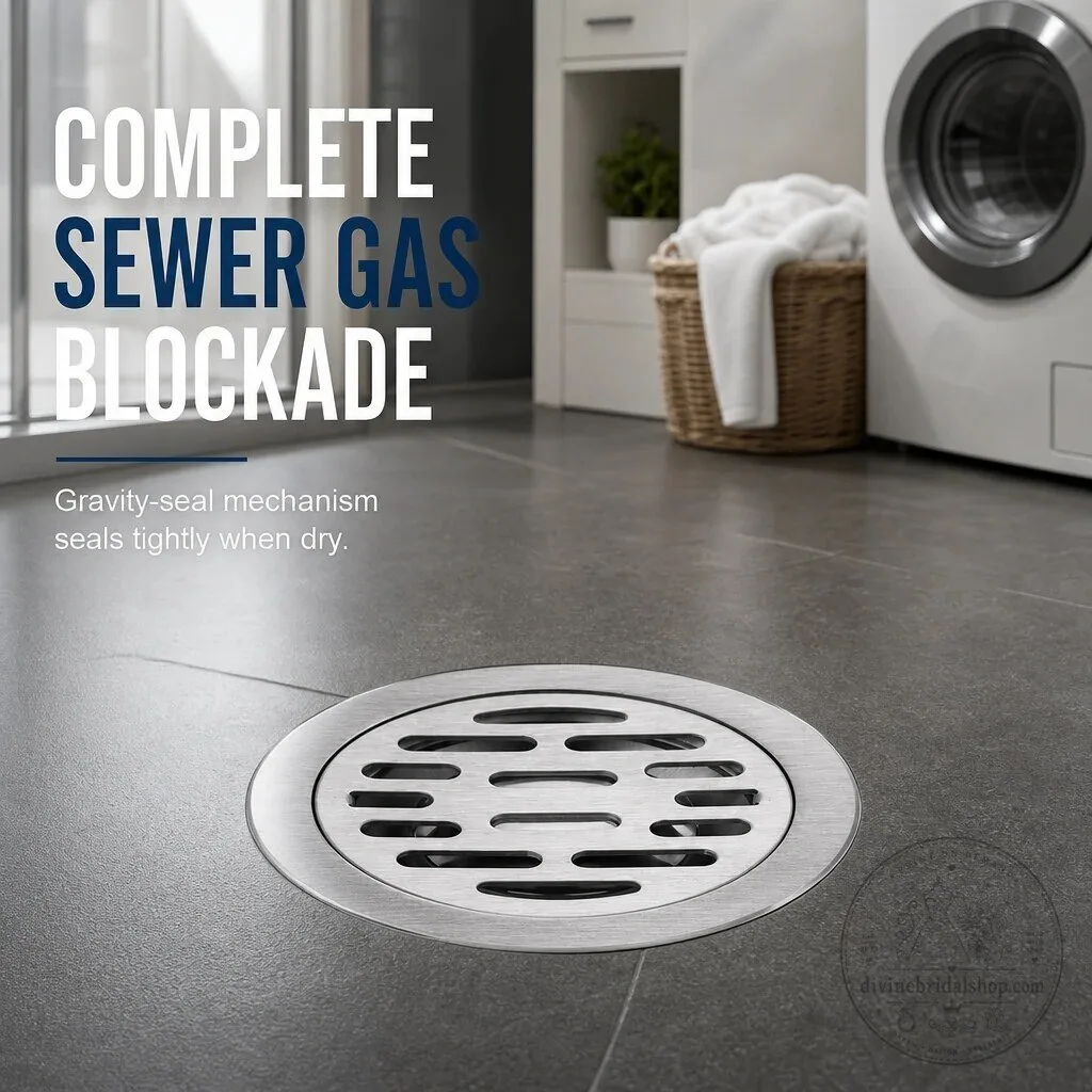 Odorless Stainless Steel Floor Drain with Anti-Odor Core and Rapid Drainage 25 Odorless Stainless Steel Floor Drain with Anti-Odor Core and Rapid Drainage