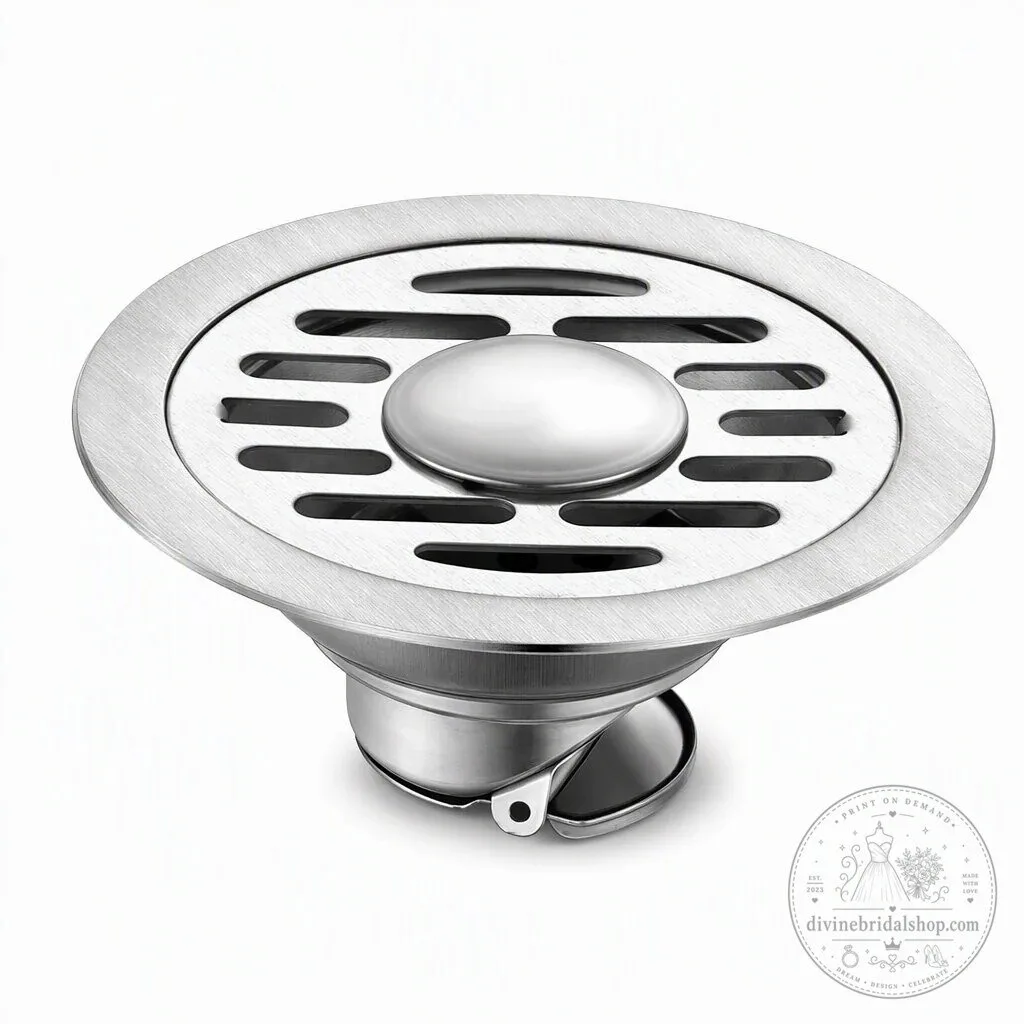 Odorless Stainless Steel Floor Drain with Anti-Odor Core and Rapid Drainage 42 Odorless Stainless Steel Floor Drain with Anti-Odor Core and Rapid Drainage