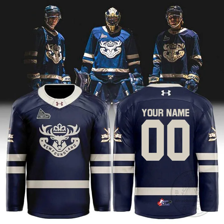 Newfoundland Regiment Honour The Past Custom Name and Number Hockey Jersey