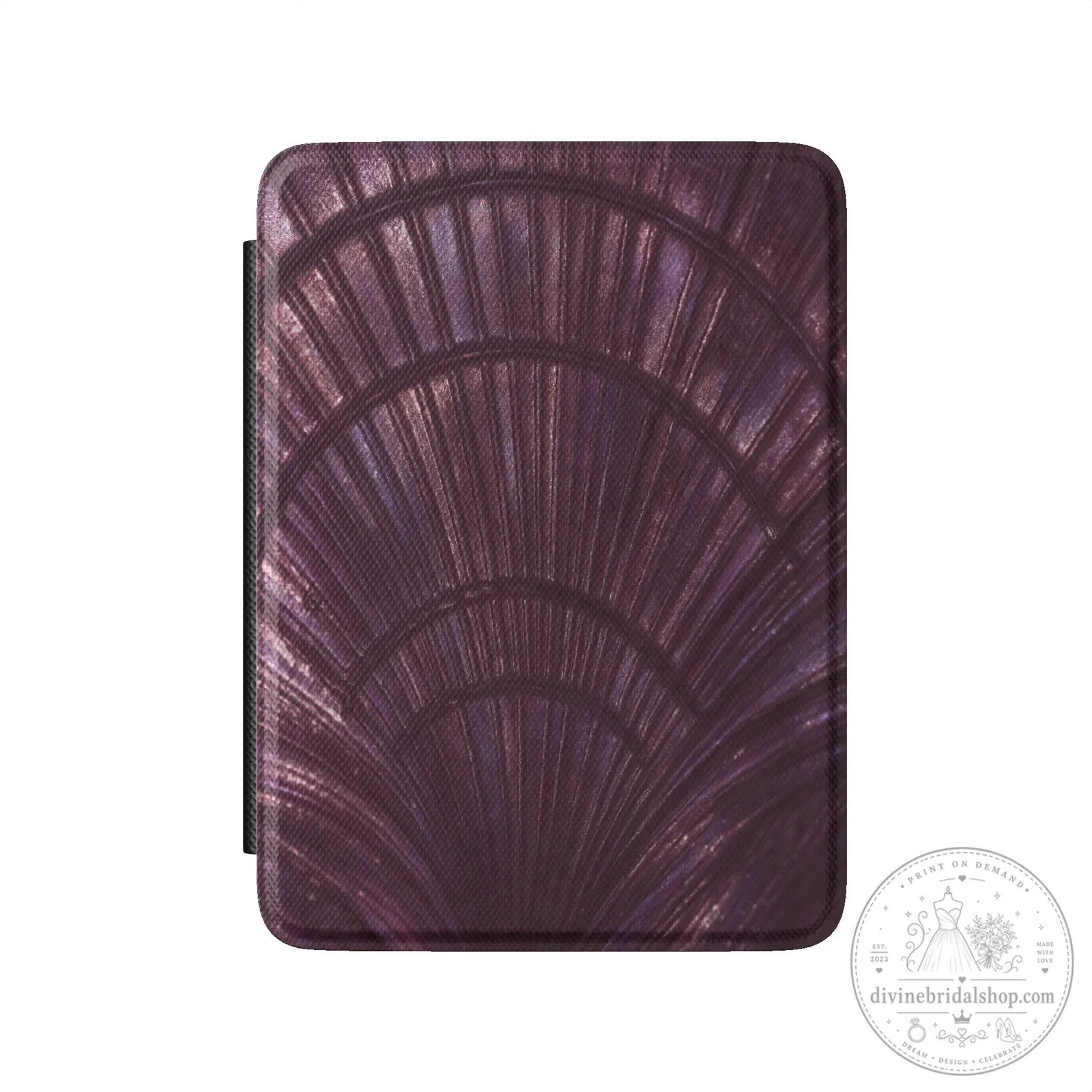 Plum Perla Art Deco Pattern E-Reader Case