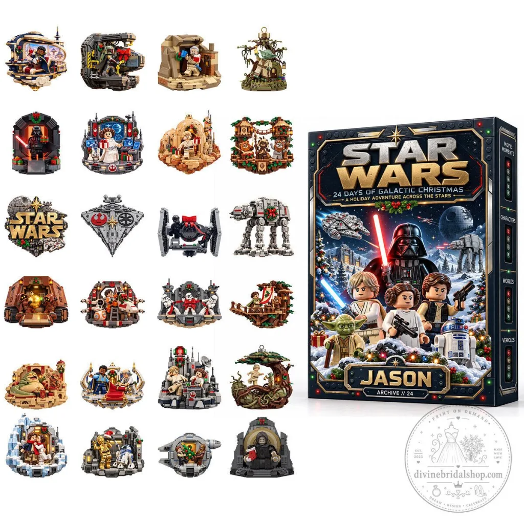 Star Wars 24 Days of Galactic Christmas Holiday Advent Calendar Star Wars 24 Days of Galactic Christmas Holiday Advent Calendar 2D